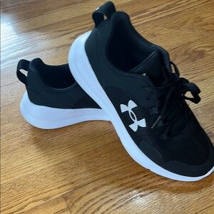 Under Armour Black and White Sneakers